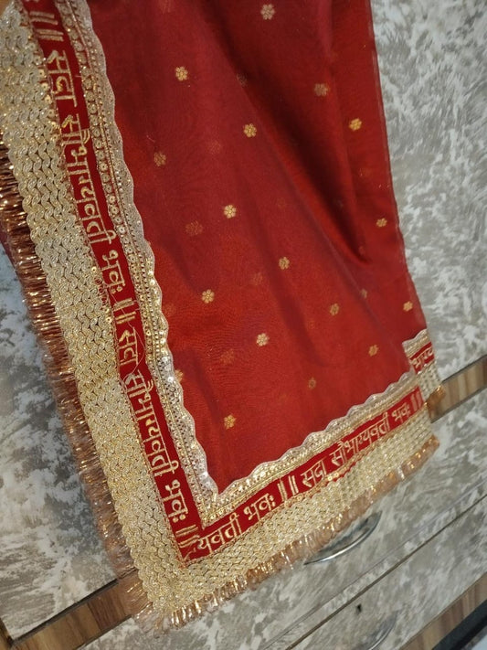 Red Banarsi saree tissue silk sarees Indian sari Partywear sarees