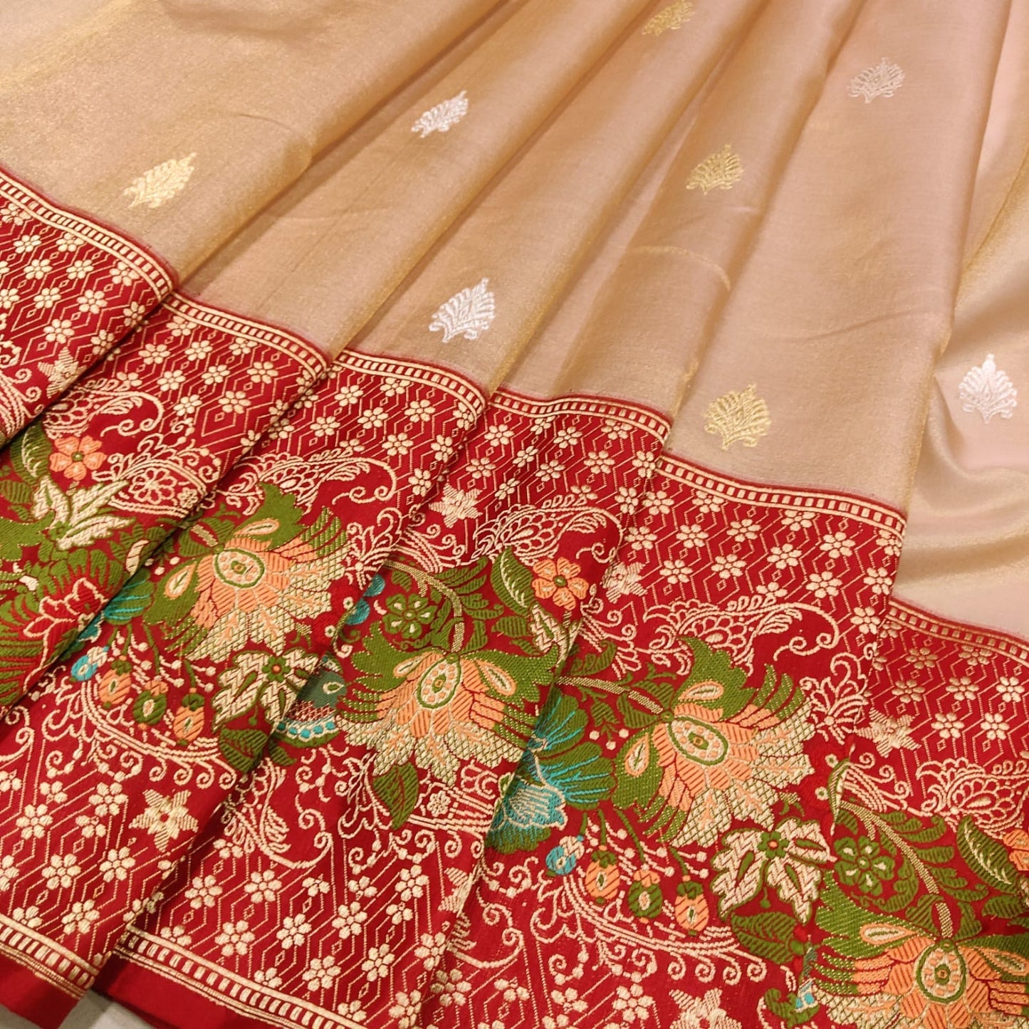 Vahija tissue saree handwoven sari blouse Indian sarees