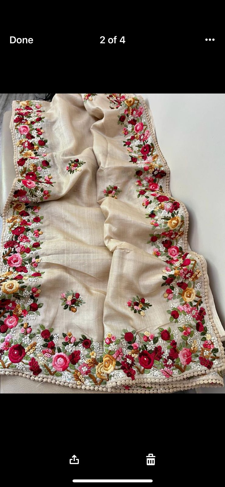 Leena French knot inspired saree women sari