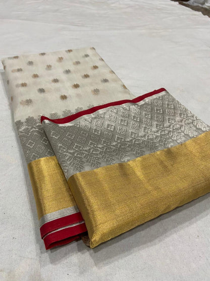 Sunehri Chanderi saree