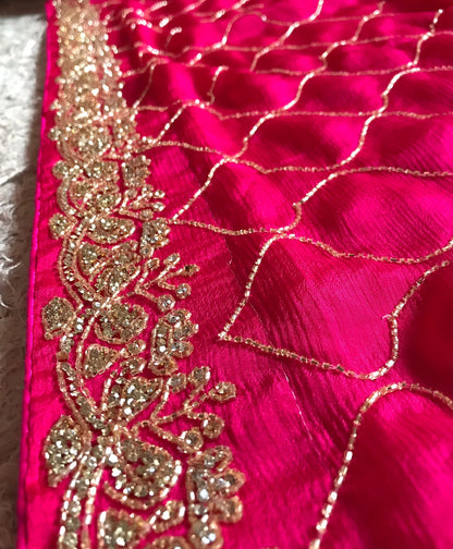 Barbie inspired Rani pink ramp sarees