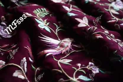 Parsi inspired Kashmiri saree
