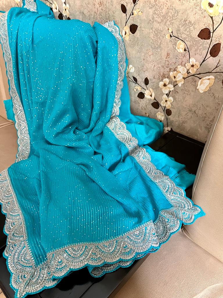Liama gorgette sequence sarees