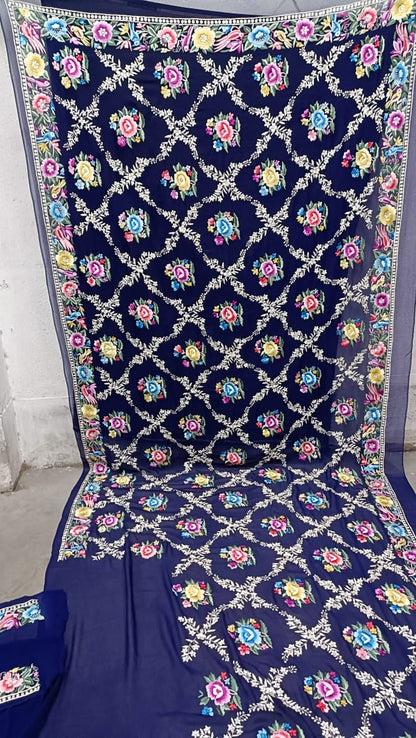 Royal Indian Parsi Gara saree