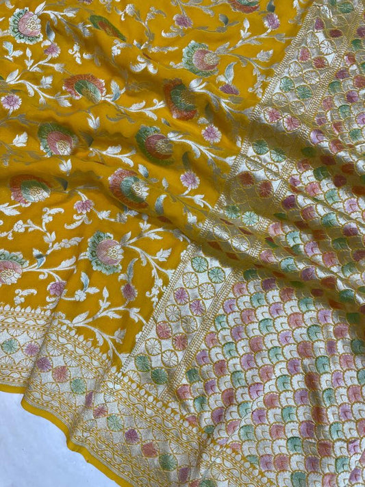 Labita khaddi gorgette saree Indian traditional sarees