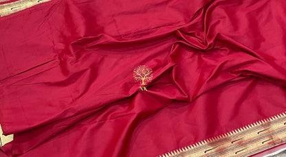 White muniya Banarsi handwoven saree