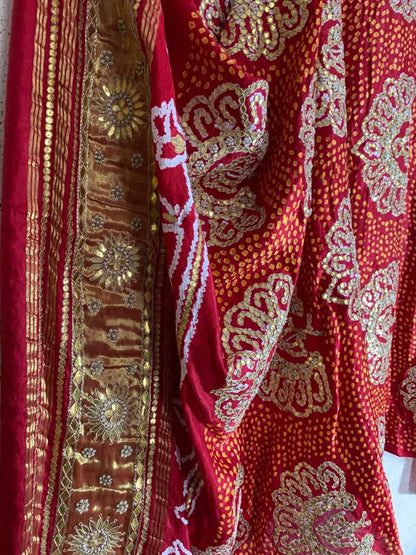 Raina Gajji silk Dupatta embroidered Dupatta
