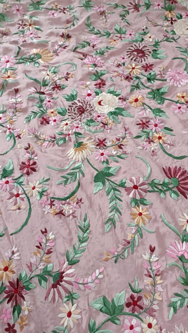 Kashmiri inspired Parsi Gara Saree