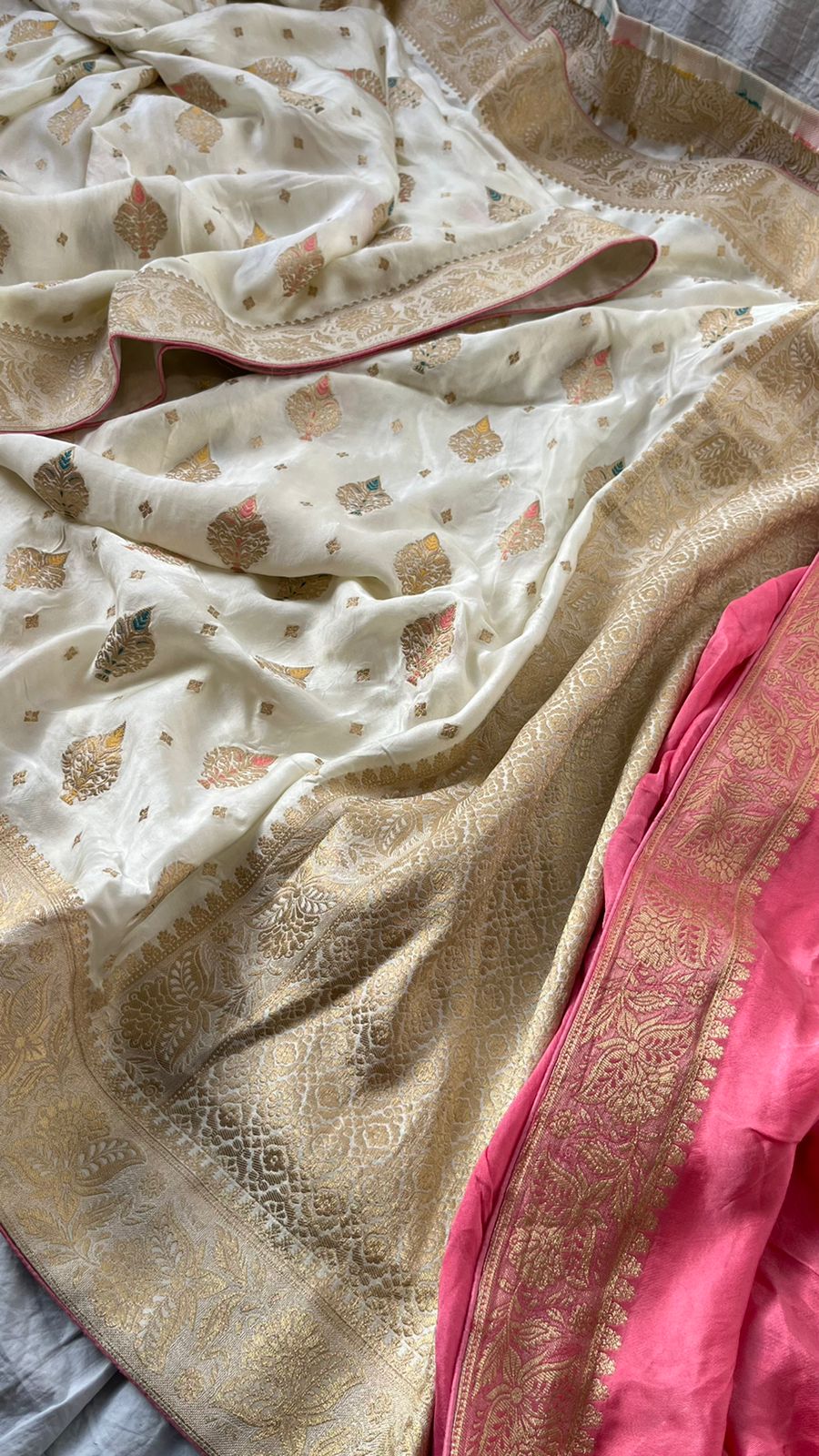 Ravish khaddi gorgette Indian sari