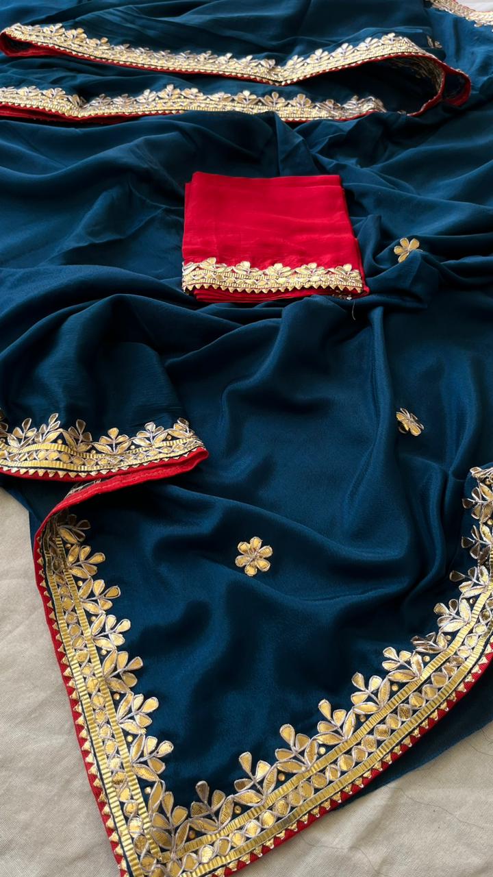 Lipika chinon gottapatti Indian saree