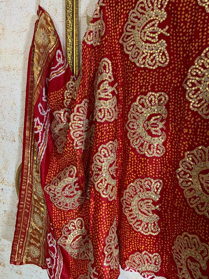 Raina Gajji silk Dupatta embroidered Dupatta