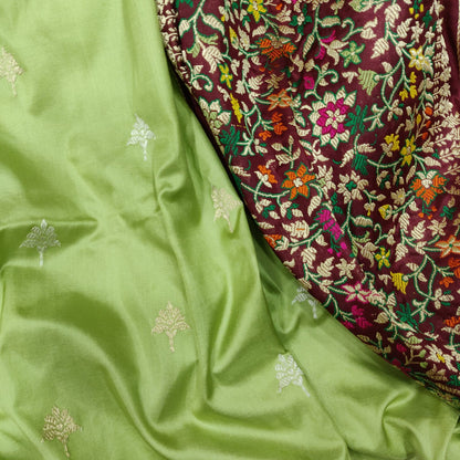 Vintage Banarsi soma Rupa silk saree