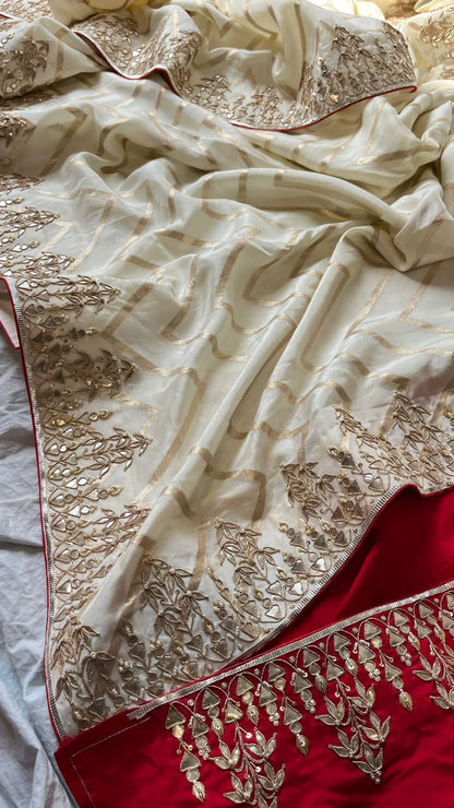 Banarsi Munga gottapatti saree