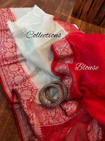 Chiffon Banarsi sexy women sari