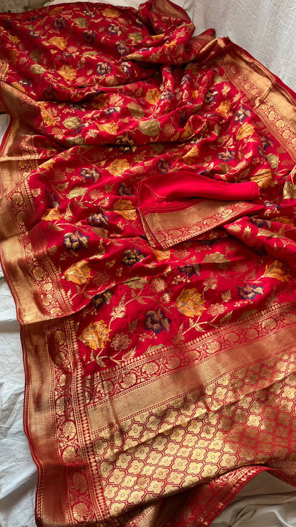 Monisha munga silk saree