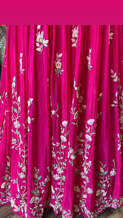 Pink beautiful Indian partywear gown