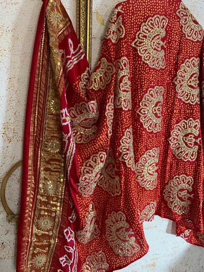 Raina Gajji silk Dupatta embroidered Dupatta