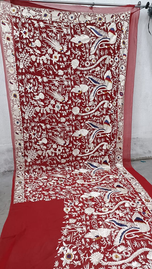 Gulshan authentic Parsi Gara saree