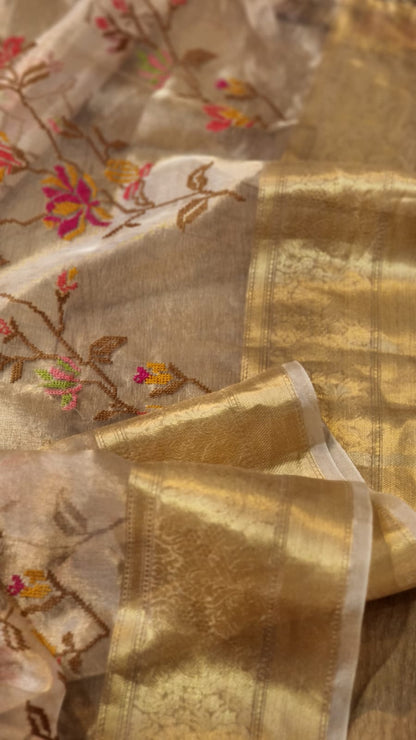 Miami tissue organza silk saree