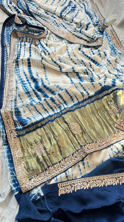 Gajji silk gottappati saree