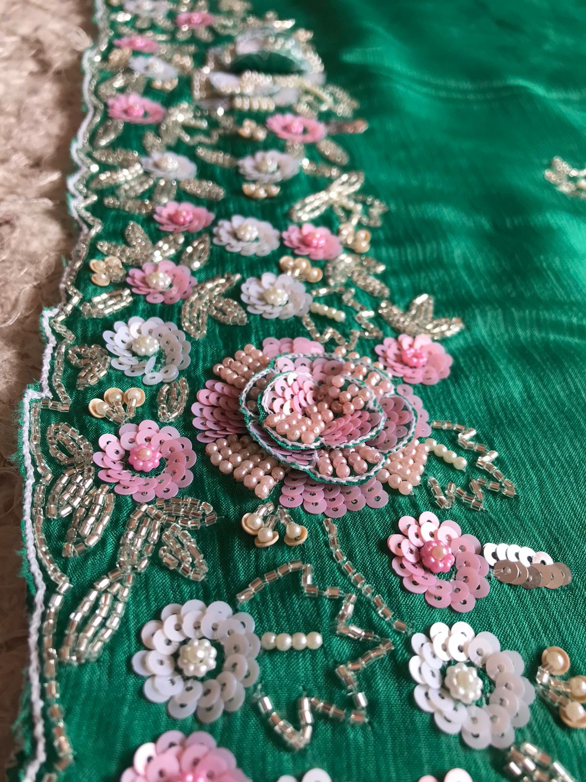 Lavika elegant chinon embroidery saree
