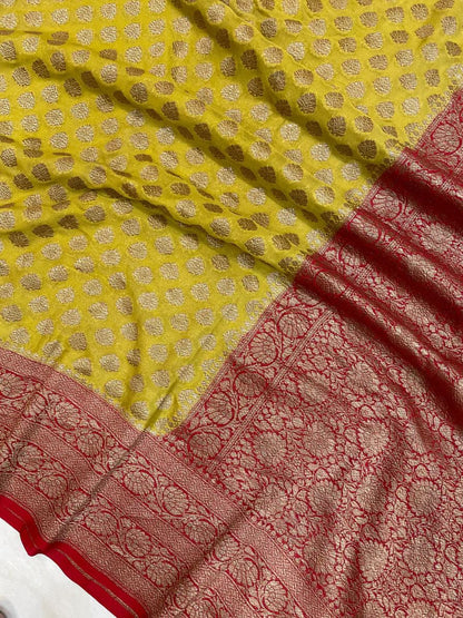 Aliva khaddi gorgette saree