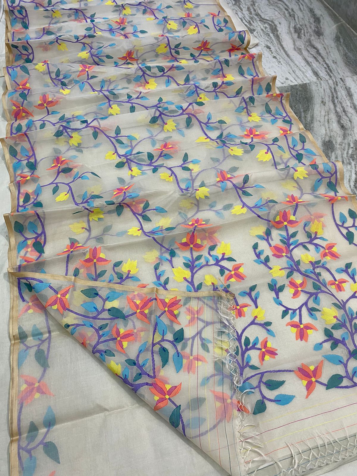 Mohini tantum jamdani saree