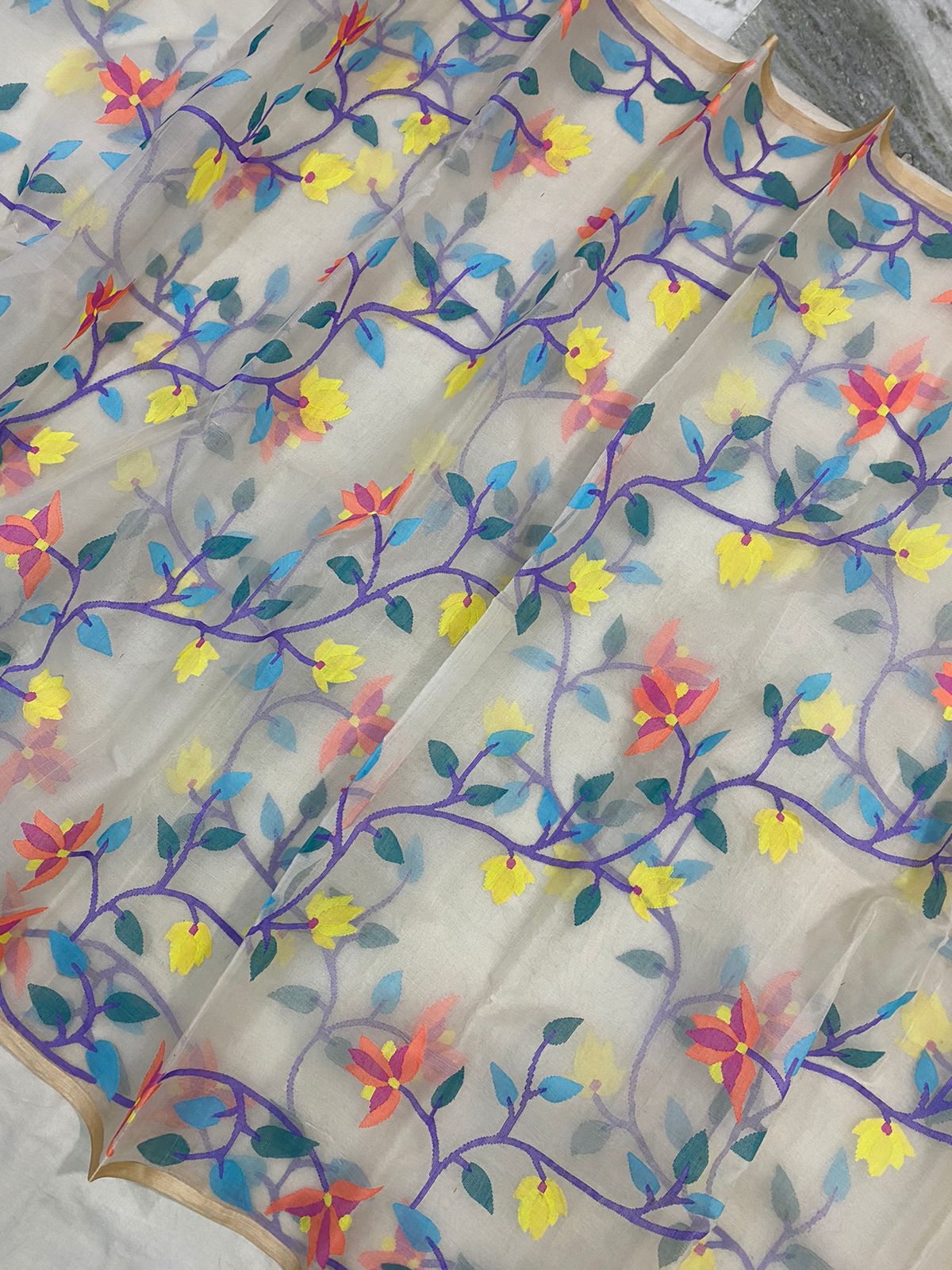 Mohini tantum jamdani saree