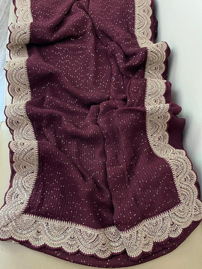 Liama gorgette sequence sarees