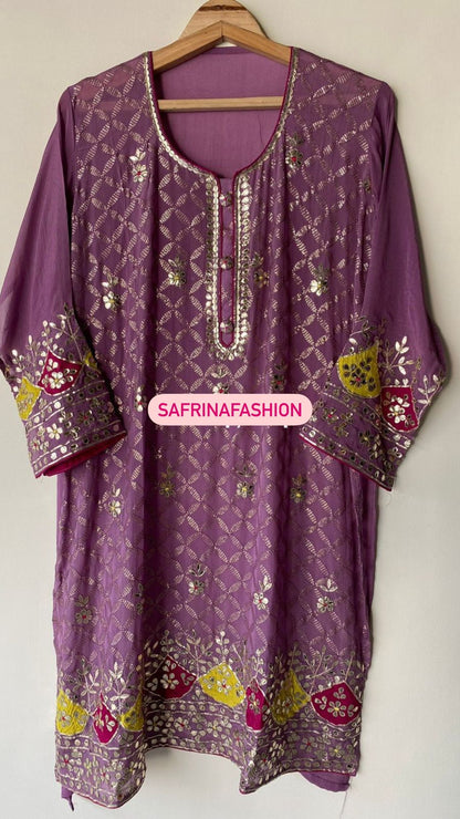 Roza kurta gharara dress