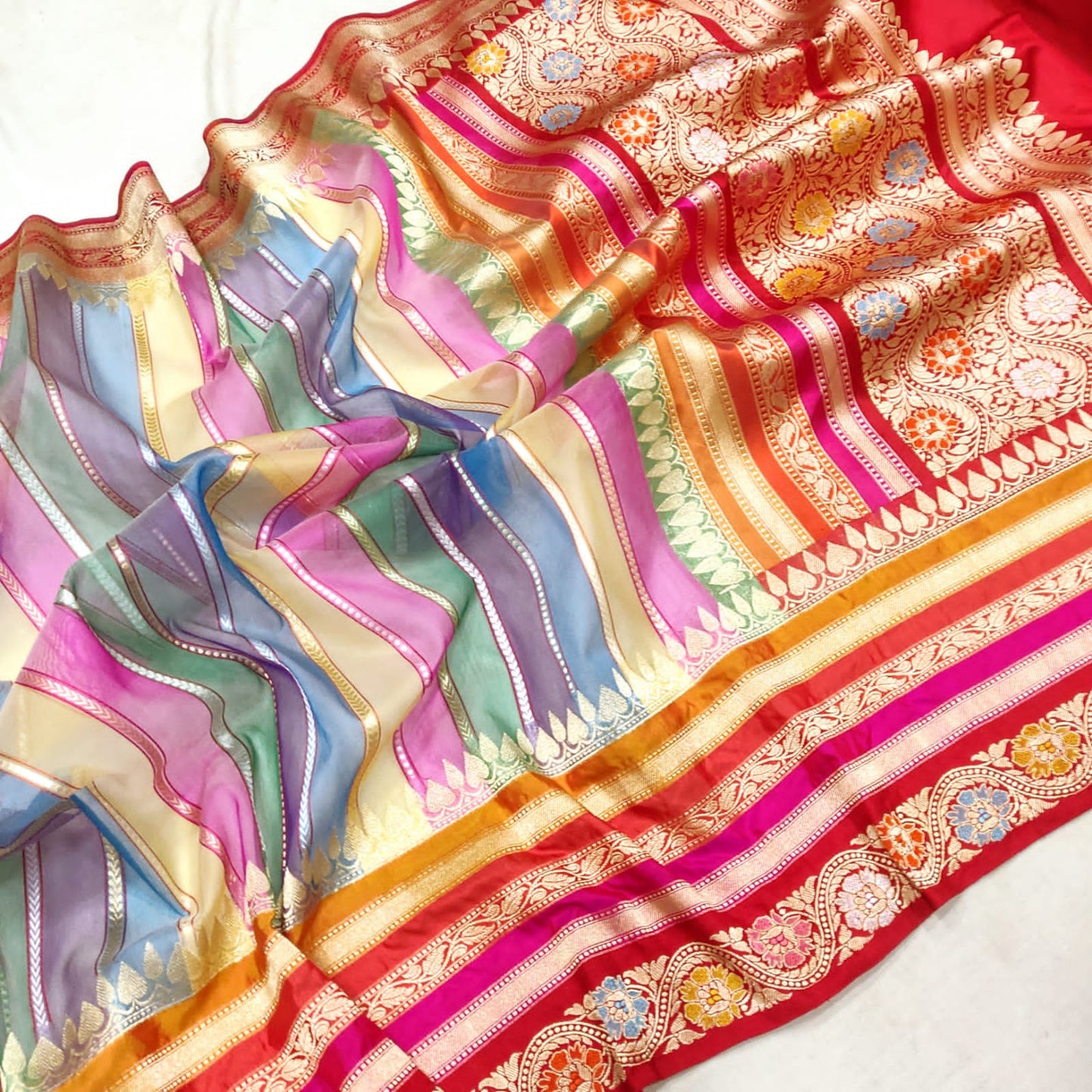 Ranjani rangkat Kora saree