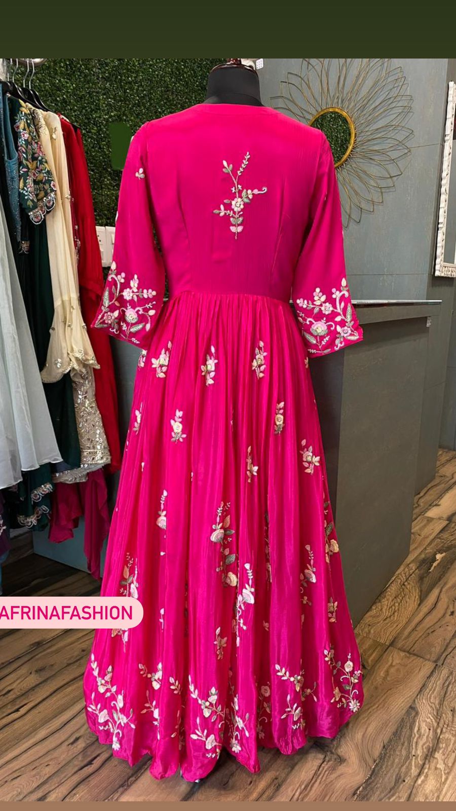 Pink beautiful Indian partywear gown