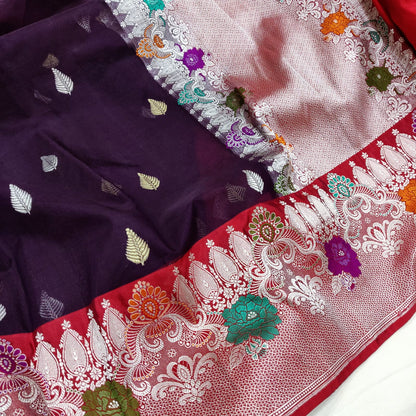 Valisha handwoven kora saree