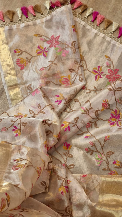 Miami tissue organza silk saree
