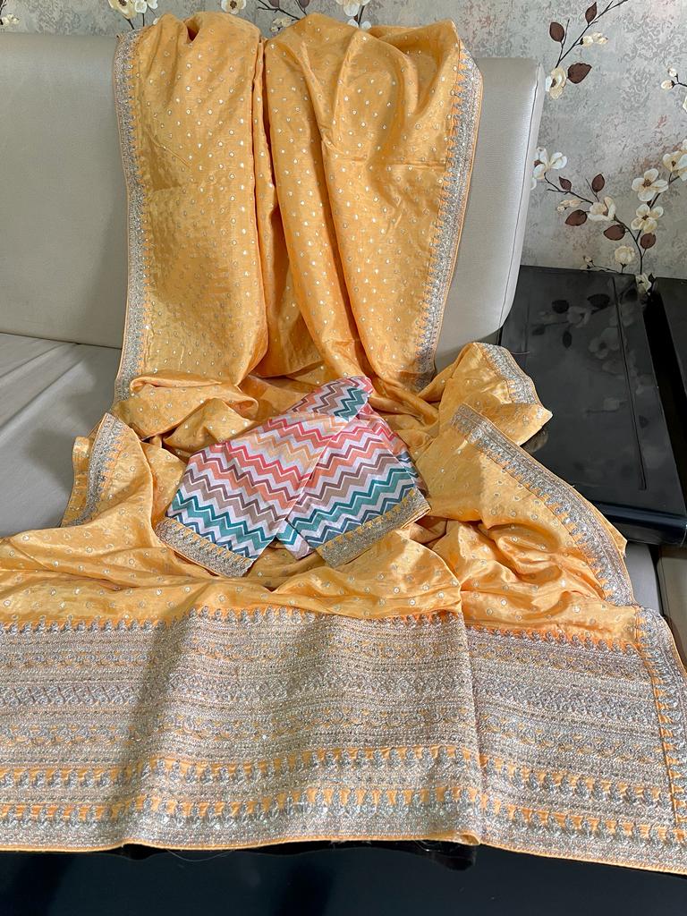Moonga silk Indian Pakistani sarees