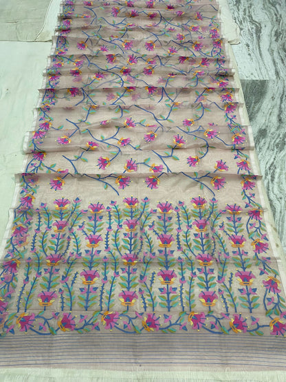 Lovika handwoven Muslim jamdani saree
