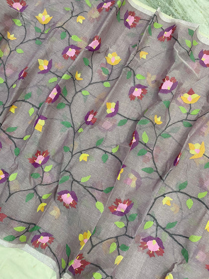 Maya cotton jamdani saree