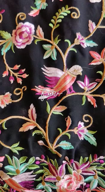 Parsi inspired Kashmiri saree