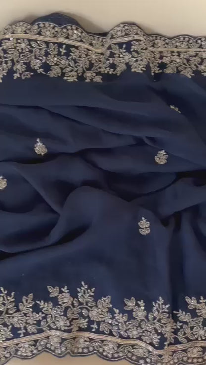 Yashsavi gorgette Indian saree