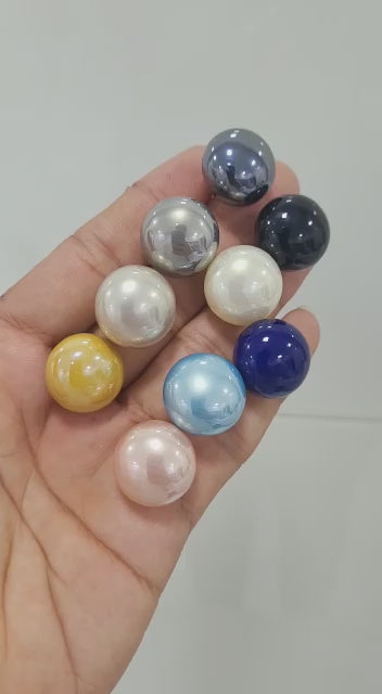 Pearl stud earrings