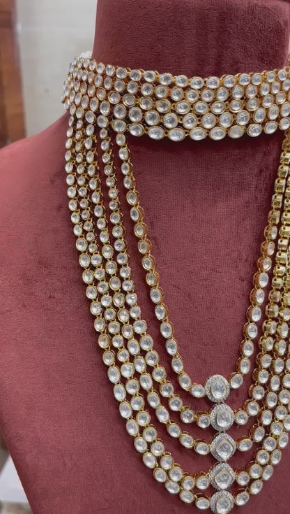 Bridal inspired Kundan necklace set
