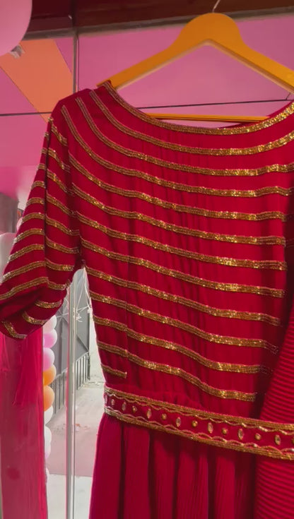 Valentine inspired pink dress