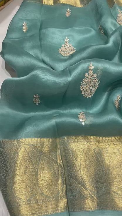 Kanchi organza saree
