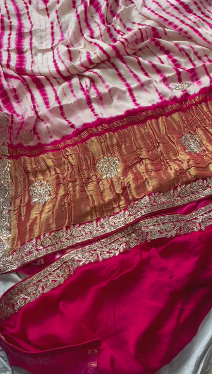 Gajji silk gottappati saree