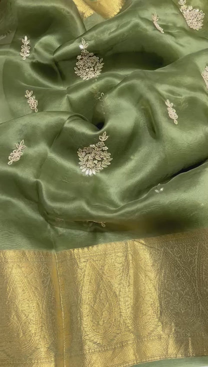 Kanchi organza saree