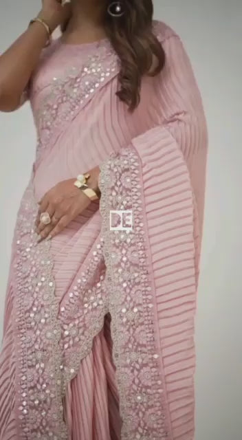 Cocktail draping saree
