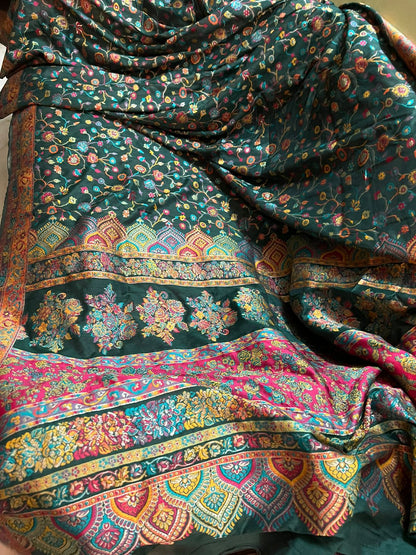 Emerald Kani inspired saree