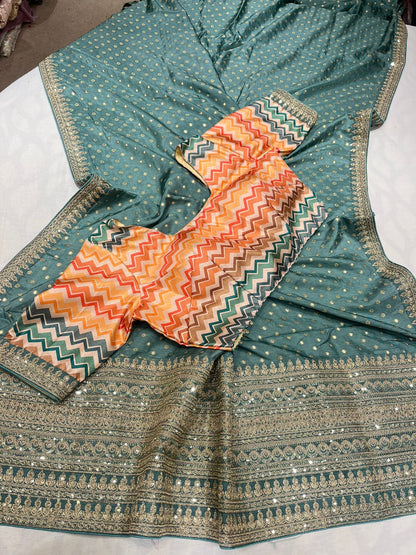 Rashvi printed moonga saree