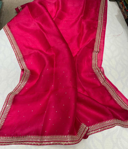 Rihana trendy organza saree
