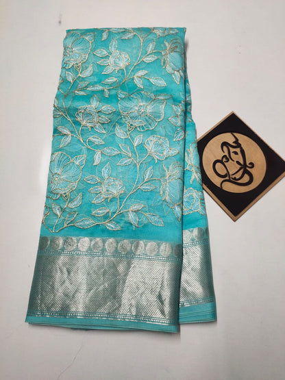 Tulips kora saree